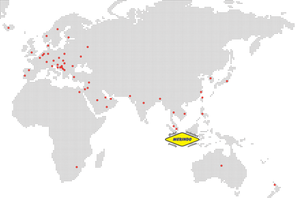 Neuer Partner: Indonesia Weltkarte